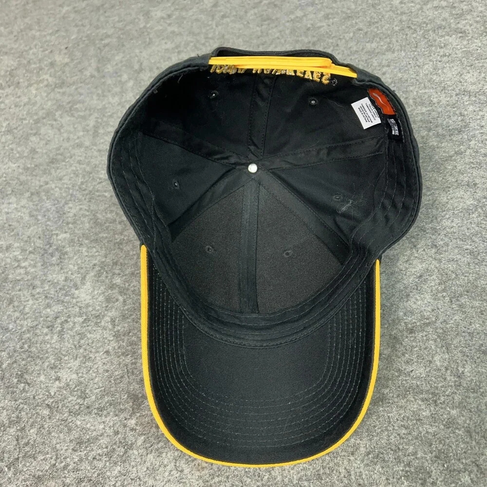 Iowa Hawkeyes Hat Cap Snap Back Black Gold NCAA College Football Nike Mens - Picture 7 of 9